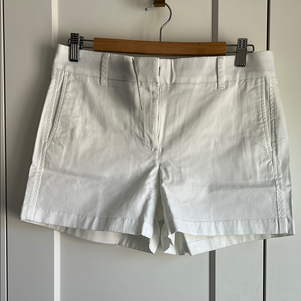 J. Crew White Shorts Stretch Chino| 6 - Picture 5 of 7